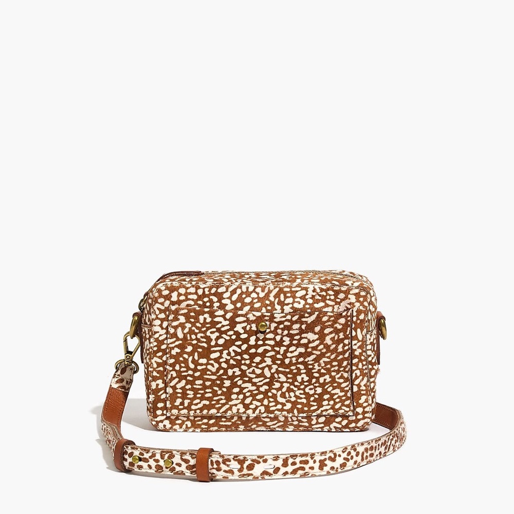 NWOT • The Transport Camera Bag: Animal Spot Calf Hair Edition